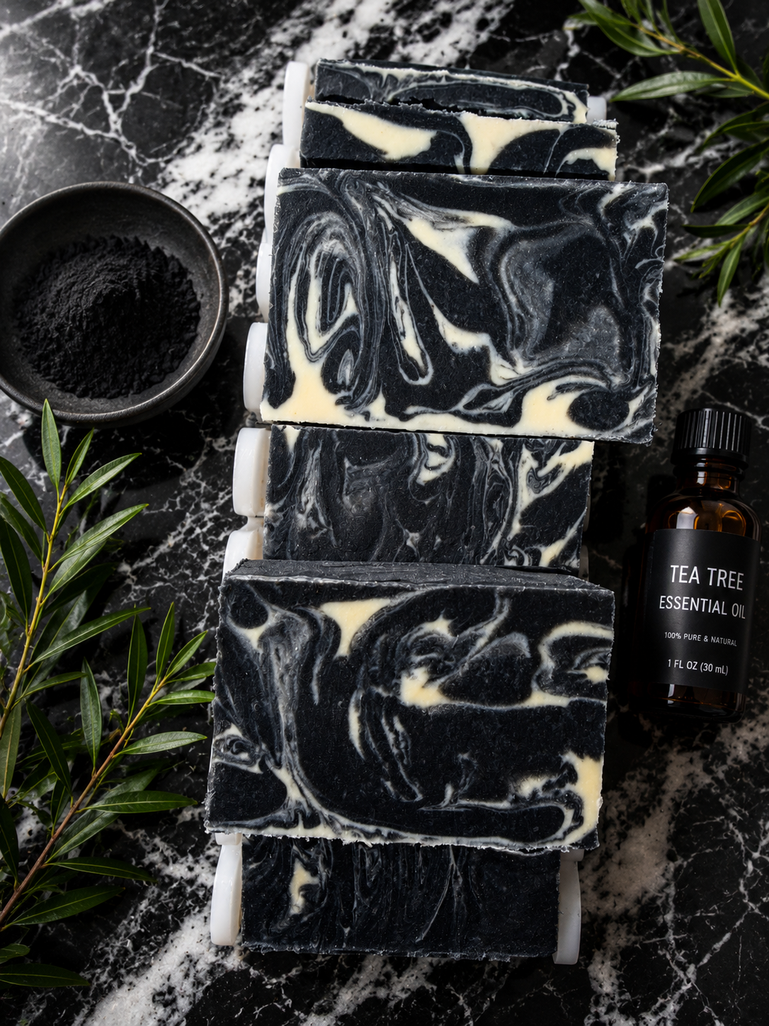 Pound Of Love Bottley's All Natural Activated Charcoal Soap 4oz
