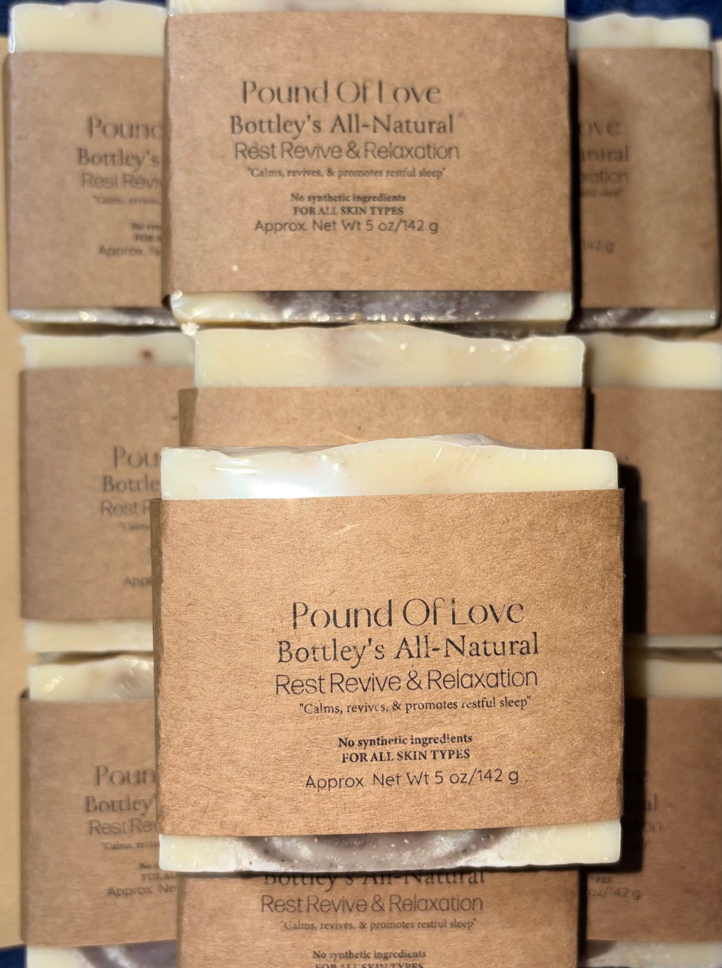 Pound Of Love Bottley's All Natural Rest Revive & Relaxation Soap 5oz