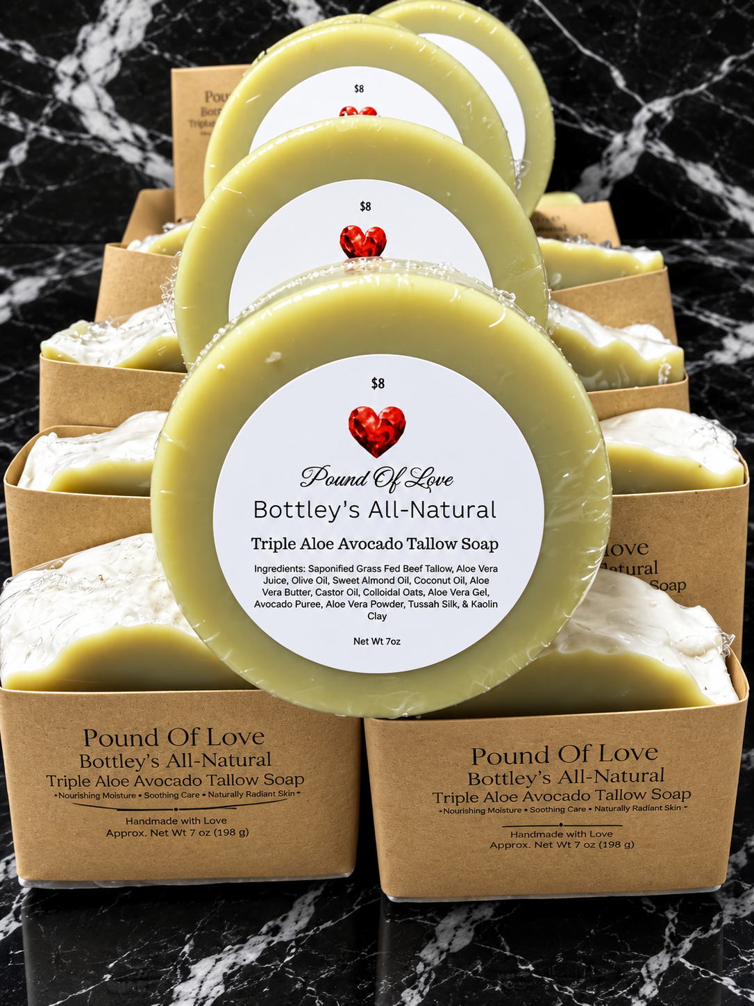 Triple Aloe Avocado Tallow Soap