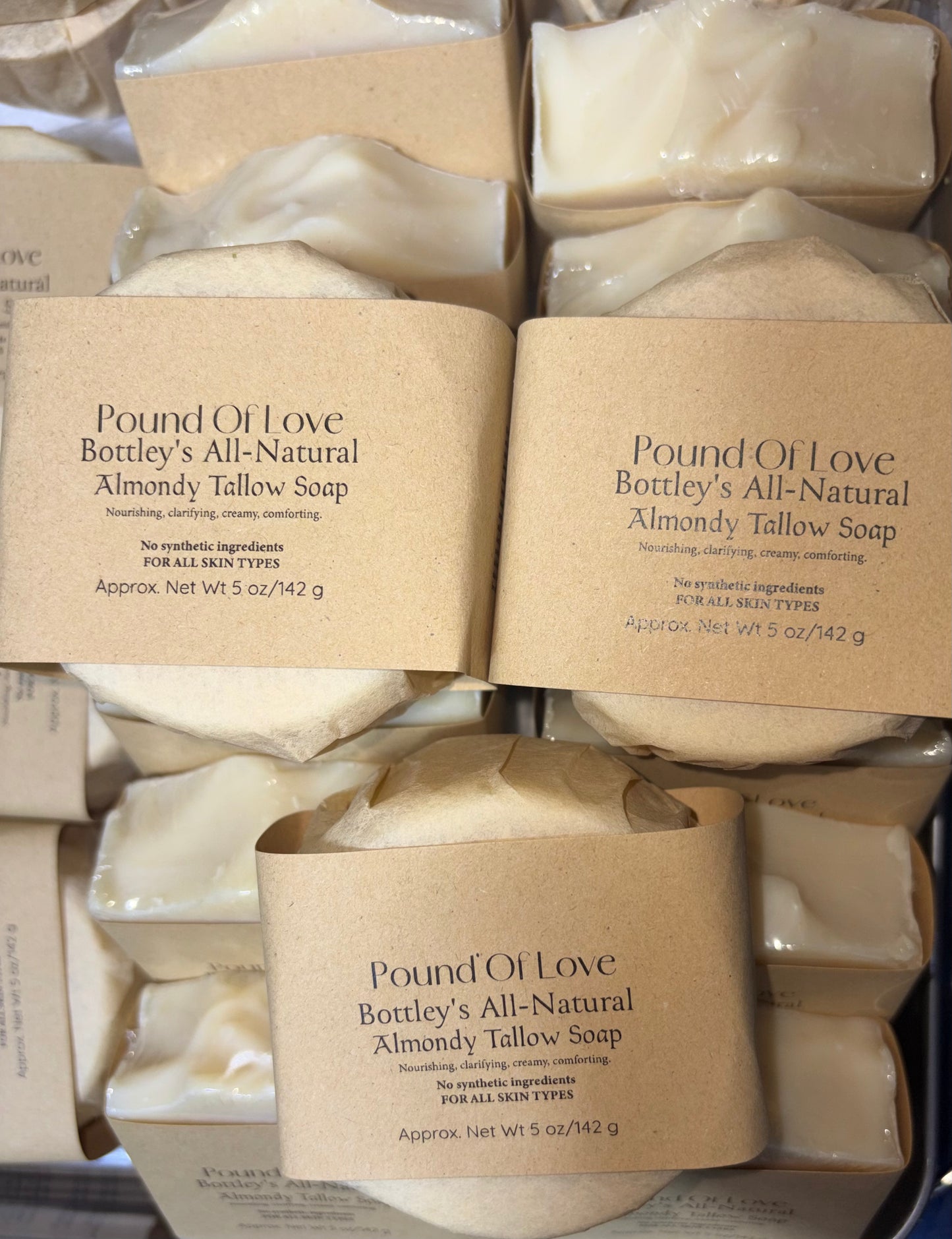 Pound Of Love Bottley's All Natural Almondy Tallow Soap 5oz