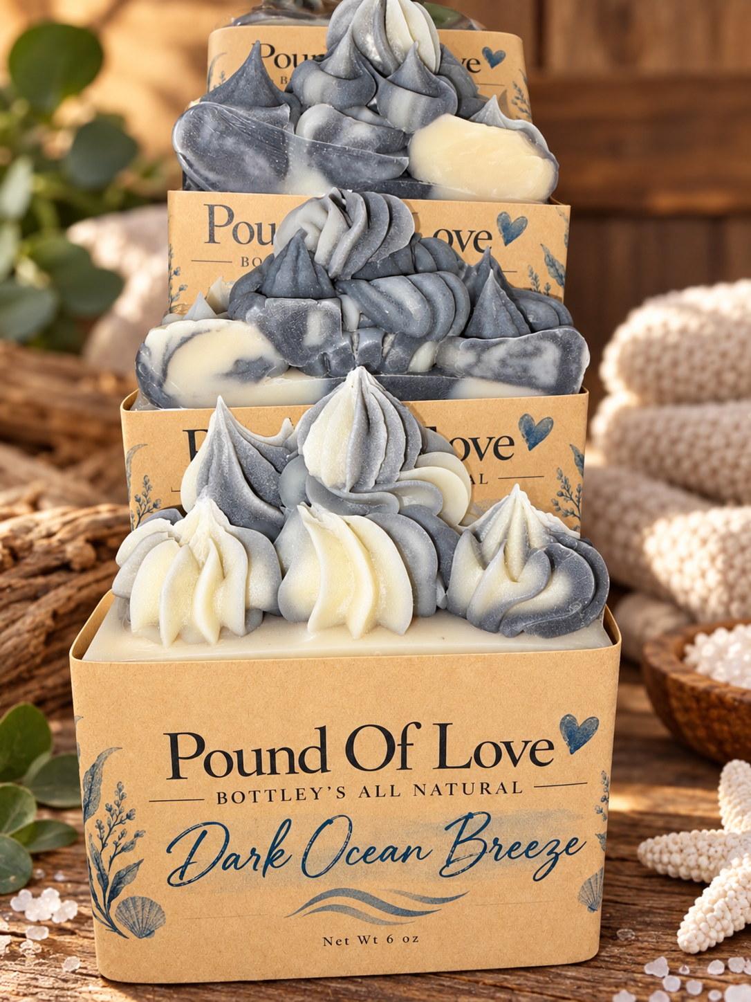 Pound Of Love Dark Ocean Breeze Tallow Soap