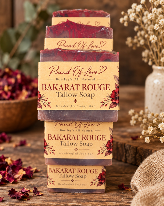 Pound of Love Bottley's All Natural Bakarat Rouge Tallow Soap