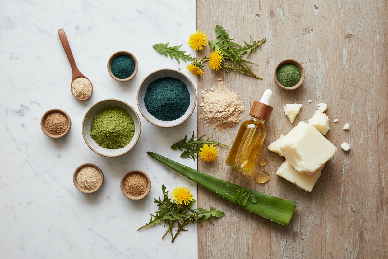 Ingredients Flat Lay Banner