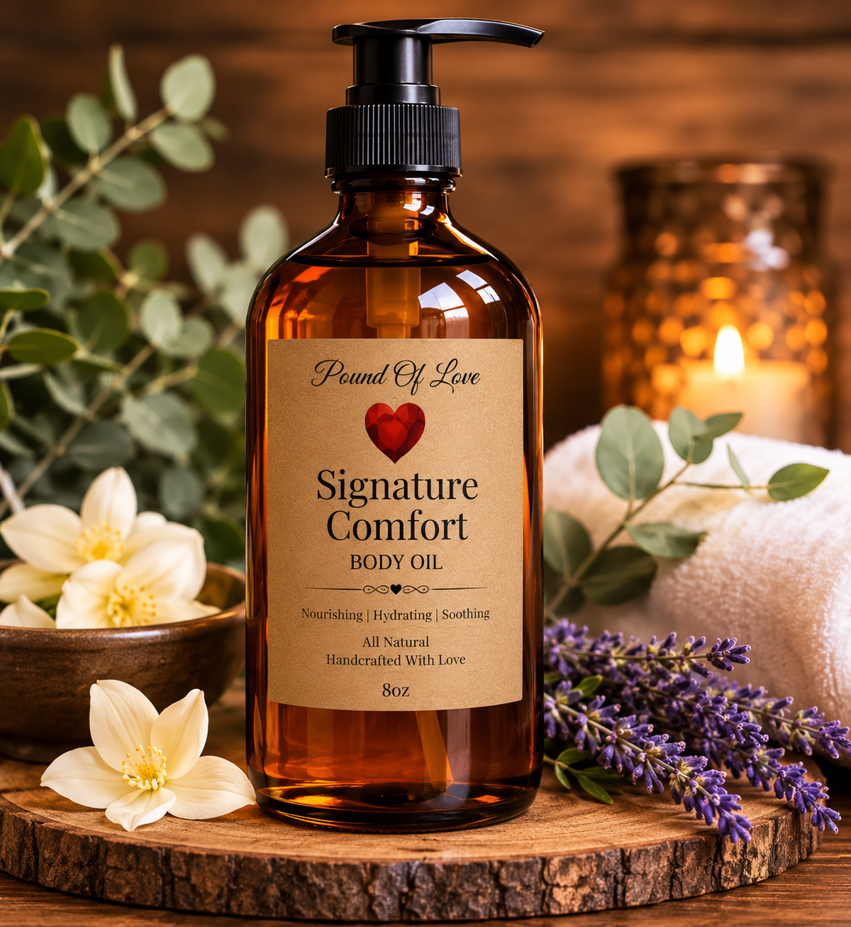 Pound Of Love Naturals Essential Body Oil 8oz